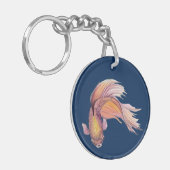 Betta Fish Schlüsselanhänger (Vorderseite links)
