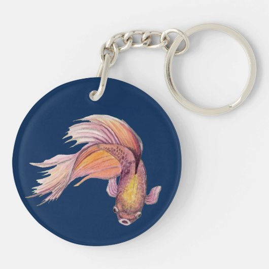 Betta Fish Schlüsselanhänger (Rückseite)