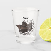 Betta Fish Schnapsglas (Vorderseite)