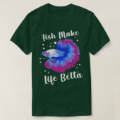 Betta Fish Siamese Fish Fish Betta Splendens T-Shirt (Design vorne)