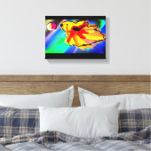 Betta Fish Slash art Leinwanddruck (Insitu (Schlafzimmer))