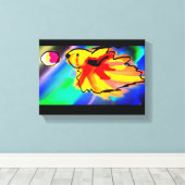 Betta Fish Slash art Leinwanddruck (Insitu (Holzboden))