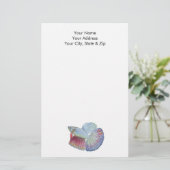 Betta Fish Stationery Briefpapier (Stehend Vorderseite)