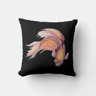Betta Fish Throw Pillow Kissen