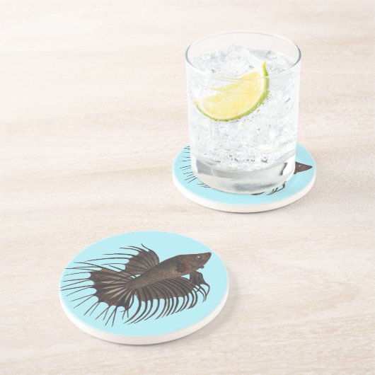Betta Fish Untersetzer (Seite)