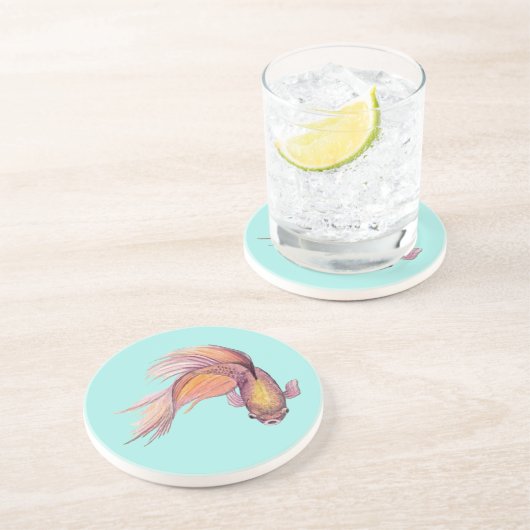 Betta Fish Untersetzer (Seite)