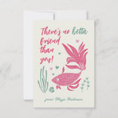 Betta Fish Valentine's Day Card (Vorderseite)