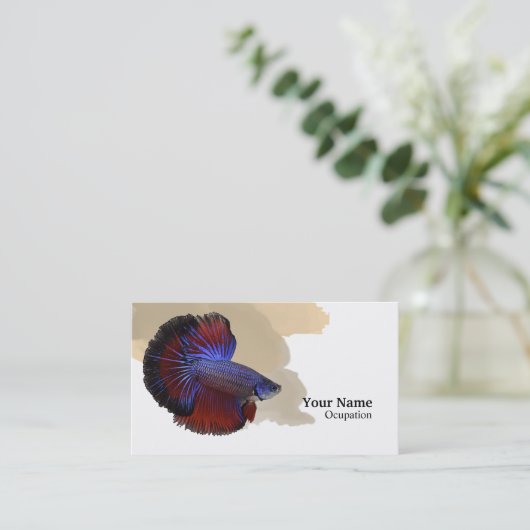 Betta Fish Visitenkarte (Stehend Vorderseite)