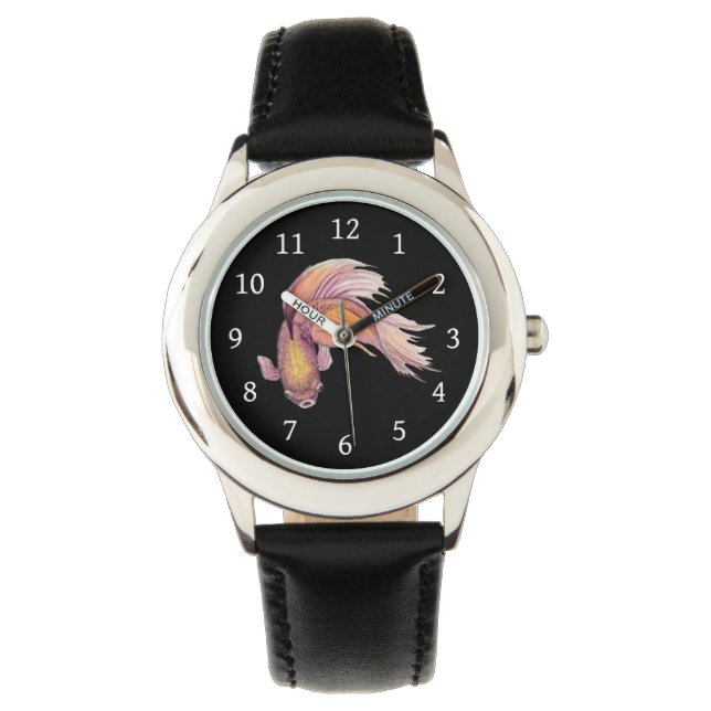 Betta Fish Watch Armbanduhr (Vorderseite)