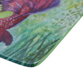 Betta fish watercolor contemporany art schneidebrett (Ecke)