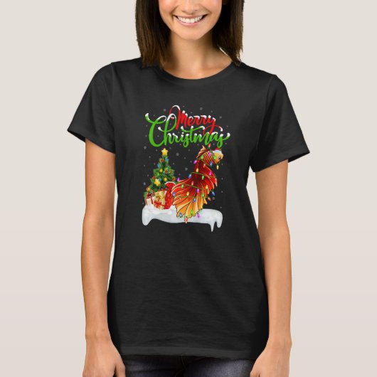 Betta Fish  Xmas Decorations Santa Betta Fish Chri T-Shirt (Vorderseite)