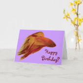 Betta - Geburtskarte Karte (Gelbe Blume)