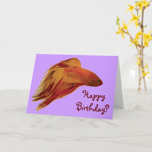 Betta - Geburtskarte Karte (Gelbe Blume)