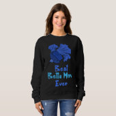 Betta Mama Ever Blue Betta Fish Mama Sweatshirt (Vorne ganz)