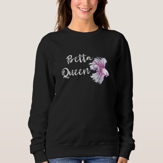 Betta Queen Siamese Fish Betta Splendens Sweatshirt (Vorderseite)