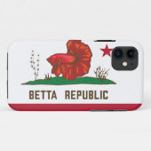 Betta-Republik-Flagge Case-Mate iPhone Hülle (Rückseite (Horizontal))