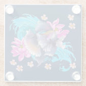 Betta Siamese Fighting Fish Glasuntersetzer (Rückseite)