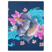 Betta Siamese Fighting Fish  Klemmbrett (Rückseite)