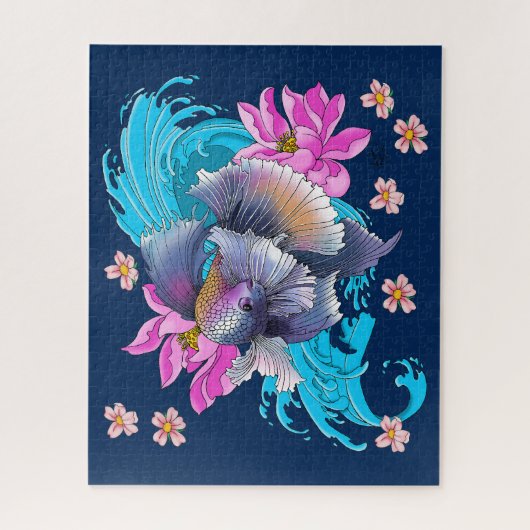 Betta Siamese Fighting Fish Puzzle (Vertikal)