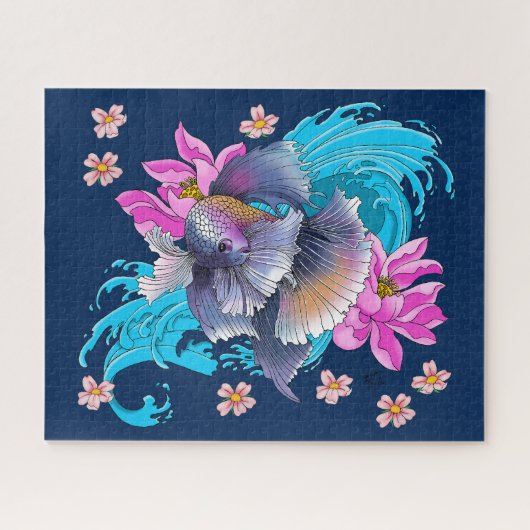 Betta Siamese Fighting Fish Puzzle (Horizontal)