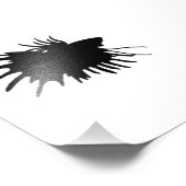 Betta Silhouette Liebe Siam Bekämpfen Fisch Fotodruck (Ecke)