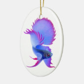 Betta Splendens kämpfende Fisch-Verzierung Keramikornament (Links)