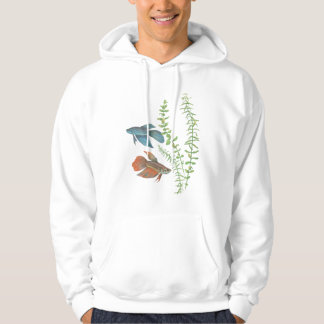 Betta splendens und Rotala Indica Weiß Hoodie