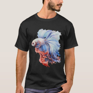 Betta Splendens Wasserfarben-Fisch T-Shirt