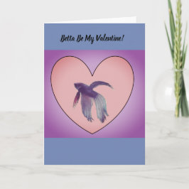 Betta Valentinsgrußkarte Feiertagskarte