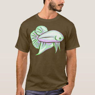 Bettas Plakat Betta Fisch Pasta Aquarium T-Shirt