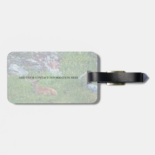 Bettbuck Gepäckanhänger (Rückseite horizontal)