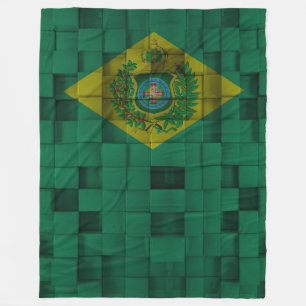 Bettdecke der Wolle Imperiale Fahne Brasiliens Fleecedecke