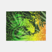 Bettdecke Farben der Reggae mit Löwen und der Fleecedecke (Vorderseite (Horizontal))