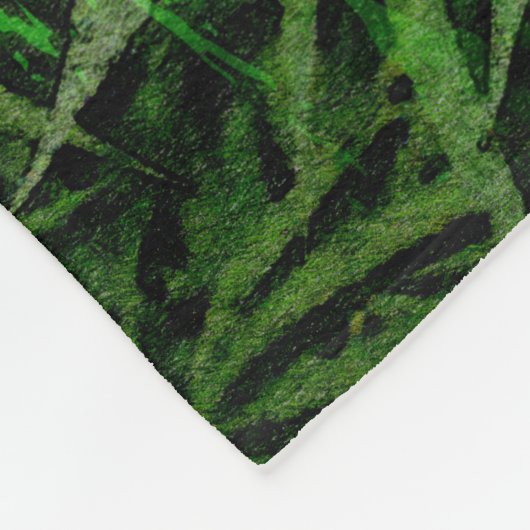 Bettdecke Farben der Reggae mit Löwen und der Fleecedecke (Ecke)