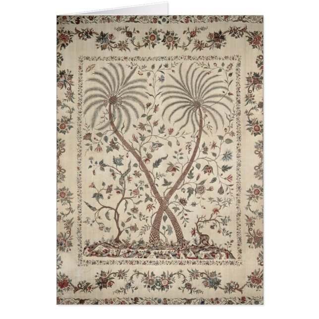 Bettdecke mit Palme-Motiven (Vorne)