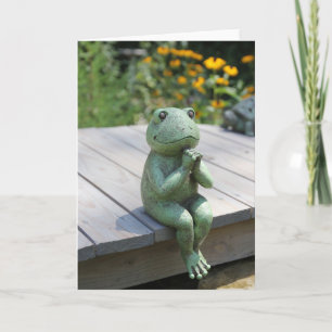 Betteln Frosch Inspirationskarte - Leere Innenseit Karte