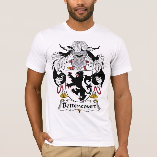 Bettencourt Familienwappen T-Shirt (Vorderseite)