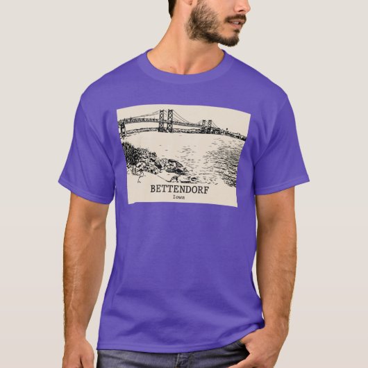 Bettendorf Iowa T-Shirt (Vorderseite)