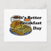 Better Breakfast Day Postkarte (Vorderseite)