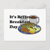 Better Breakfast Day Postkarte (Vorderseite)