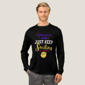 Better Days Ahead, Just Keep Smiling Tri-Blend Shirt (Volle Vorderseite)