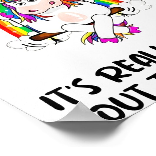 Better Grab My Dumbrella It’s Really Stud Out Ther Poster (Ecke)