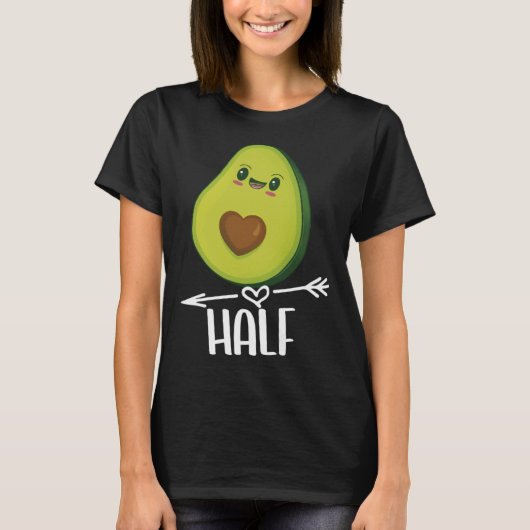 Better Half Couple Sliced Avocado Valentine s Day T-Shirt (Vorderseite)