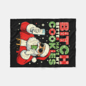 Better Have My Cookies Santa Claus Christmas Funny Fleecedecke (Vorderseite (Horizontal))