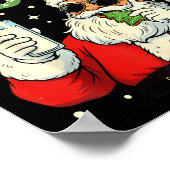 Better Have My Cookies Santa Claus Christmas Funny Poster (Ecke)