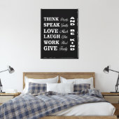 Better Human Behavior Canvas Print Leinwanddruck (Insitu (Schlafzimmer))