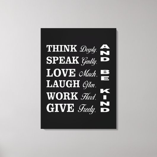 Better Human Behavior Canvas Print Leinwanddruck (Vorderseite)