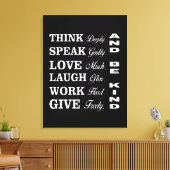 Better Human Behavior Canvas Print Leinwanddruck (Insitu (Wohnzimmer))