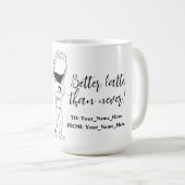 Better latte than never! white kaffeetasse (VorderseiteRechts)