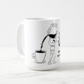 Better latte than never! white kaffeetasse (Vorderseite Links)